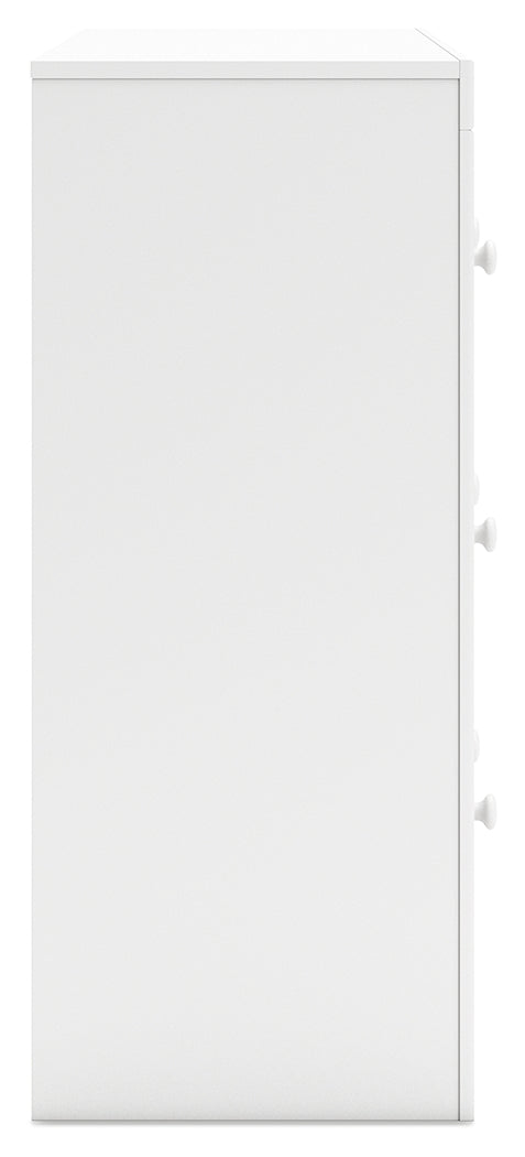 Mollviney Full Panel Storage Bed, Dresser and Nightstand