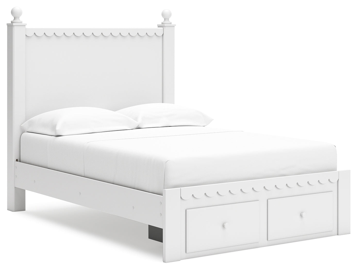 Mollviney Full Panel Storage Bed, Dresser and Nightstand