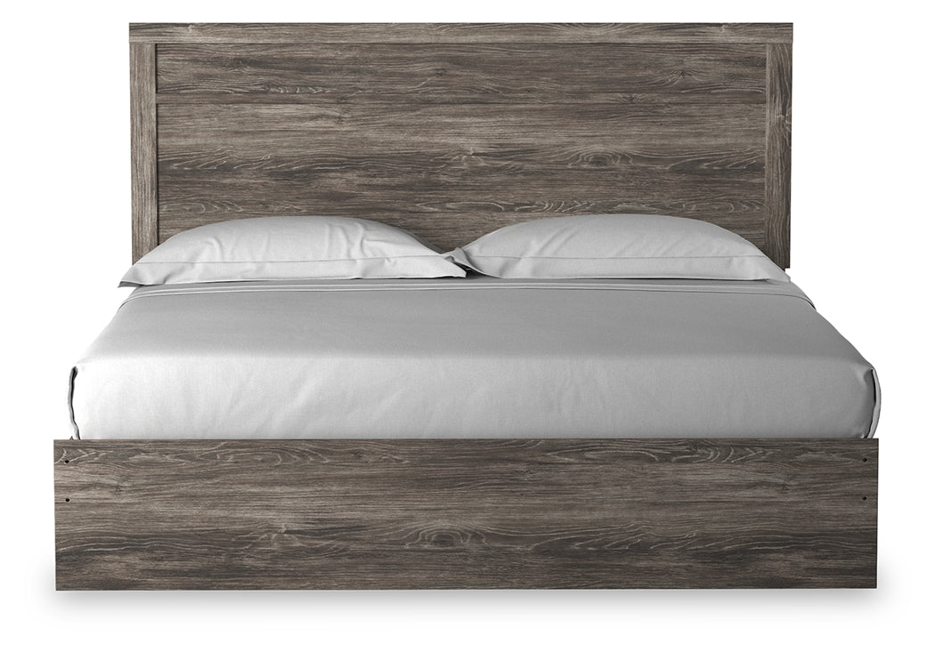 Ralinksi King Panel Bed, Dresser, Mirror, and Nightstand
