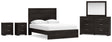 Furniture City Houma - Ashley Furniture - Belachime Queen Panel Bed, Dresser, Mirror and 2 Nightstands - Queen Panel Bed, Dresser, Mirror and 2 Nightstands - B2589B17