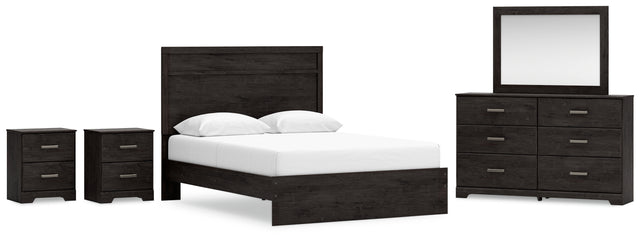 Furniture City Houma - Ashley Furniture - Belachime Queen Panel Bed, Dresser, Mirror and 2 Nightstands - Queen Panel Bed, Dresser, Mirror and 2 Nightstands - B2589B17