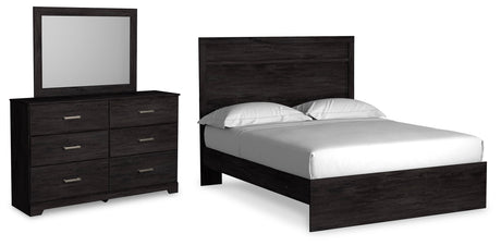 Furniture City Houma - Ashley Furniture - Belachime Queen Panel Bed, Dresser and Mirror - Queen Panel Bed, Dresser and Mirror - B2589B3