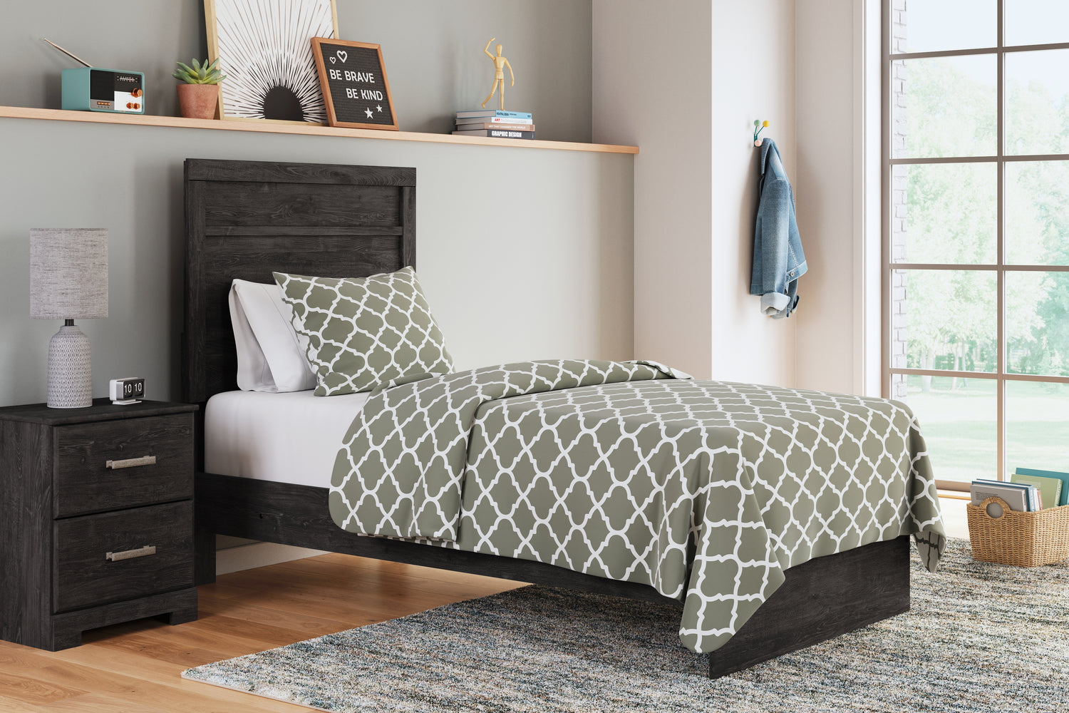 Furniture City Houma - Ashley Furniture - Belachime Twin Panel Bed - Twin Panel Bed - B2589B11