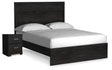 Furniture City Houma - Ashley Furniture - Belachime Queen Panel Bed and Nightstand - Queen Panel Bed and Nightstand - B2589B15