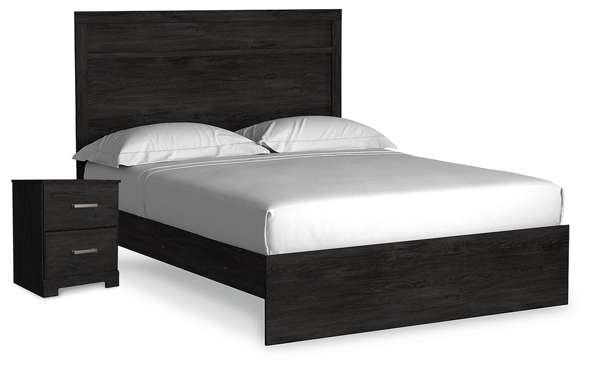 Furniture City Houma - Ashley Furniture - Belachime Queen Panel Bed and Nightstand - Queen Panel Bed and Nightstand - B2589B15