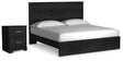 Furniture City Houma - Ashley Furniture - Belachime King Panel Bed and Nightstand - King Panel Bed and Nightstand - B2589B9