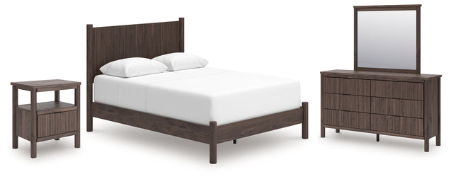 Furniture City Houma - Ashley Furniture - Pamytta Queen Panel Bed, Dresser, Mirror and Nightstand - Queen Panel Bed, Dresser, Mirror and Nightstand - PCB2614B30