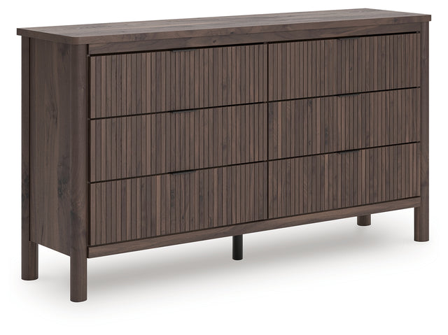 Furniture City Houma - Ashley Furniture - Pamytta Dresser - Six Drawer Dresser / Brown - PCB2614-31