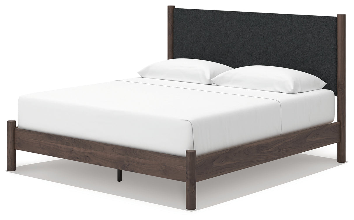 Pamytta King Upholstered Panel Platform Bed
