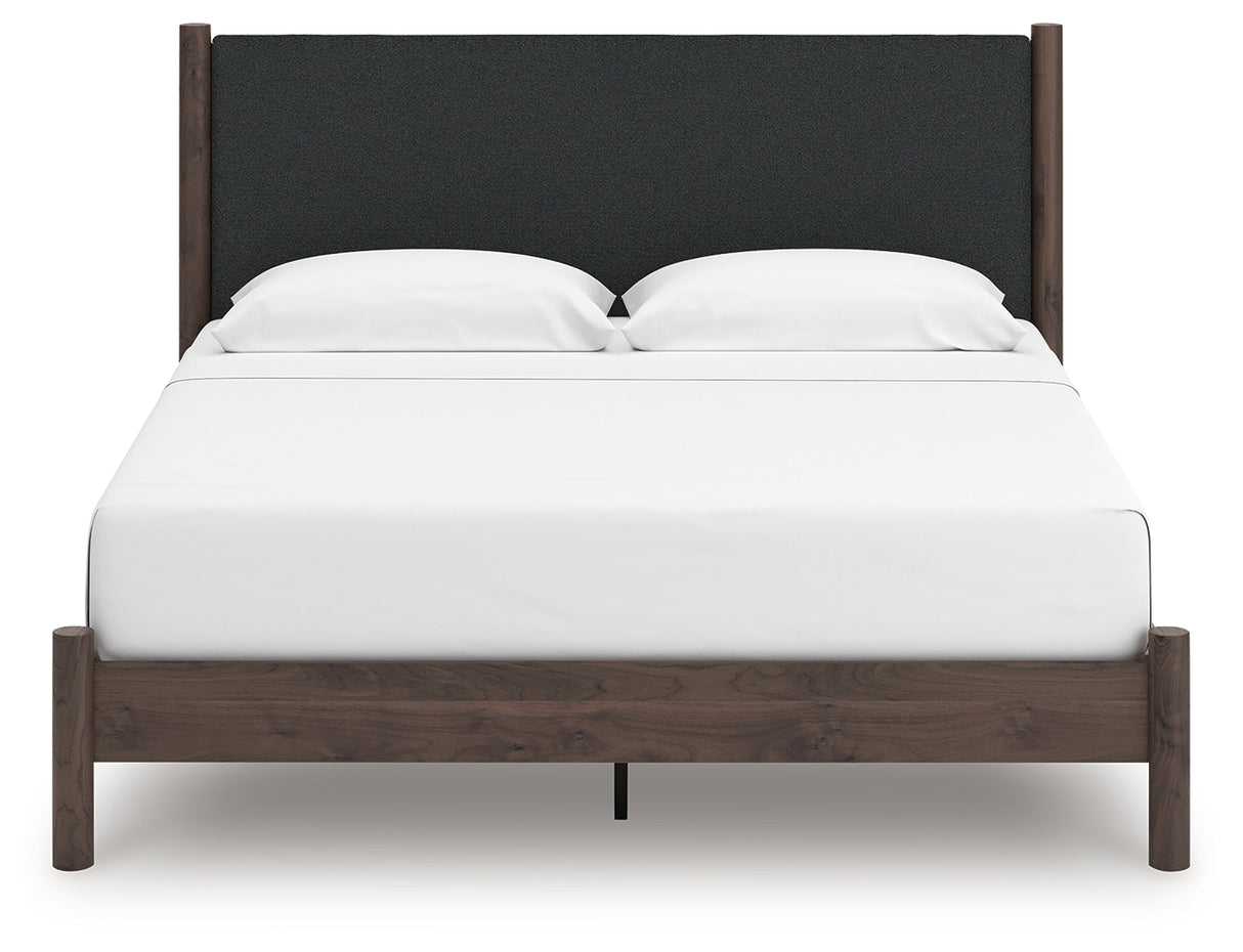 Pamytta King Upholstered Panel Platform Bed