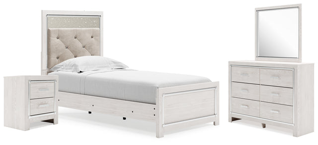 Furniture City Houma - Ashley Furniture - Altyra Twin Panel Bed, Dresser, Mirror and Nightstand - Twin Panel Bed, Dresser, Mirror and Nightstand - B2640B70