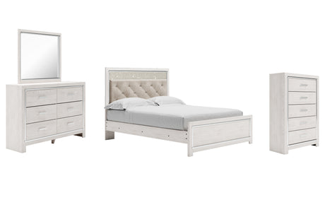 Furniture City Houma - Ashley Furniture - Altyra Queen Upholstered Panel Bed, Dresser, Mirror, and Chest - Queen Upholstered Panel Bed, Dresser, Mirror, and Chest - B2640B35