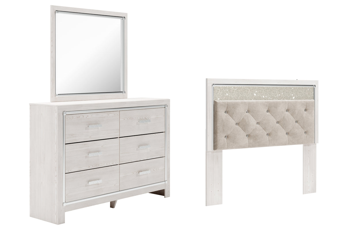 Furniture City Houma - Ashley Furniture - Altyra Queen Panel Headboard, Dresser and Mirror - Queen Panel Headboard, Dresser and Mirror - B2640B53