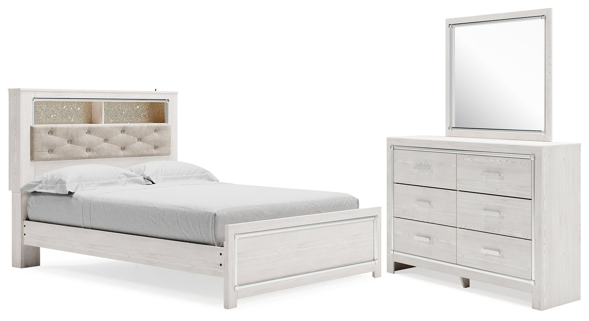 Furniture City Houma - Ashley Furniture - Altyra Queen Upholstered Panel Bed, Dresser and Mirror - Queen Upholstered Panel Bed, Dresser and Mirror - B2640B25