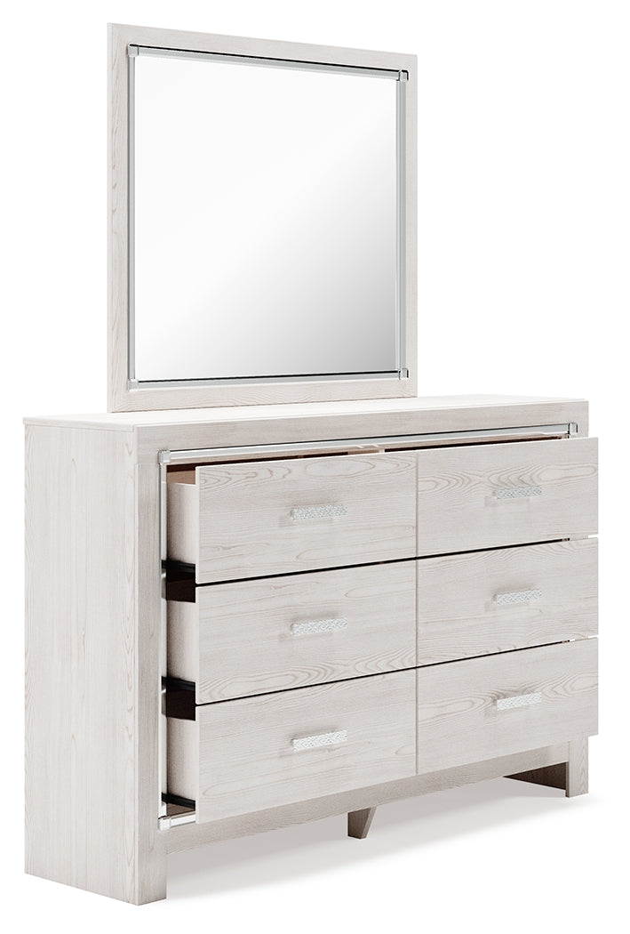 Altyra King Storage Bed, Dresser, Mirror, Chest and Nightstand