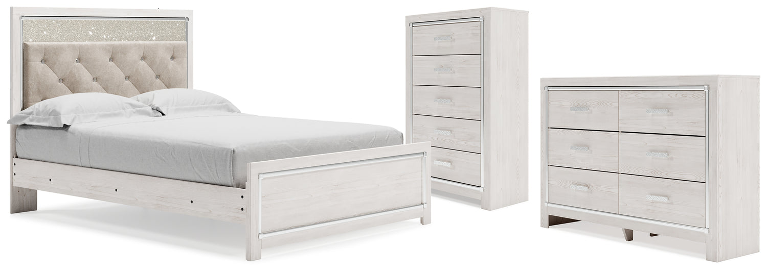 Furniture City Houma - Ashley Furniture - Altyra Queen Panel Bed, Dresser and Chest - Queen Panel Bed, Dresser and Chest - B2640B73
