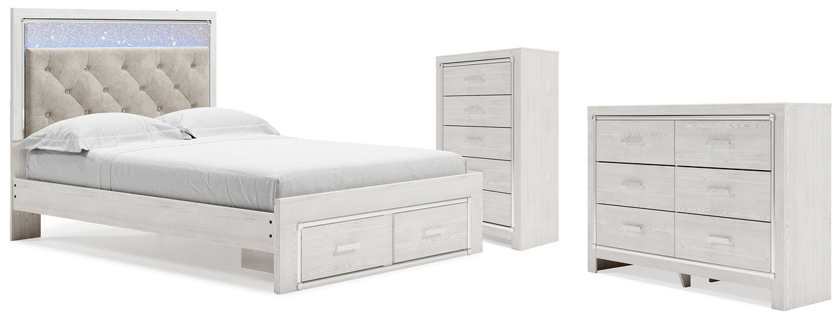 Furniture City Houma - Ashley Furniture - Altyra Queen Storage Bed, Dresser and Chest - Queen Storage Bed, Dresser and Chest - B2640B64