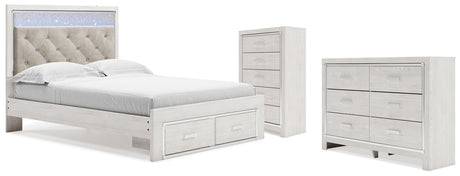 Furniture City Houma - Ashley Furniture - Altyra Queen Storage Bed, Dresser and Chest - Queen Storage Bed, Dresser and Chest - B2640B64