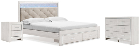 Furniture City Houma - Ashley Furniture - Altyra King Storage Bed, Dresser and Nightstand - King Storage Bed, Dresser and Nightstand - B2640B66
