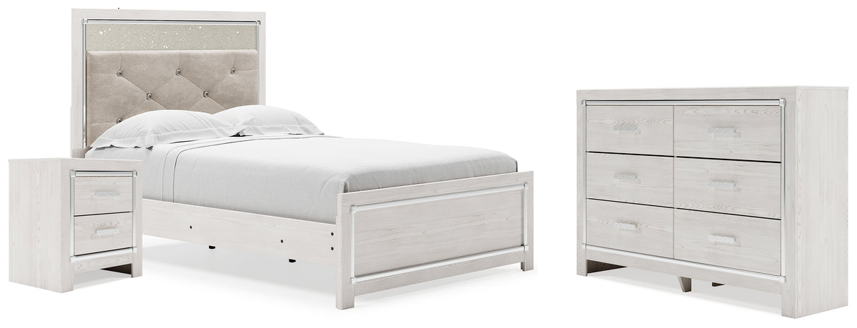 Furniture City Houma - Ashley Furniture - Altyra Full Upholstered Panel Bed, Dresser and Nightstand - Full Upholstered Panel Bed, Dresser and Nightstand - B2640B63