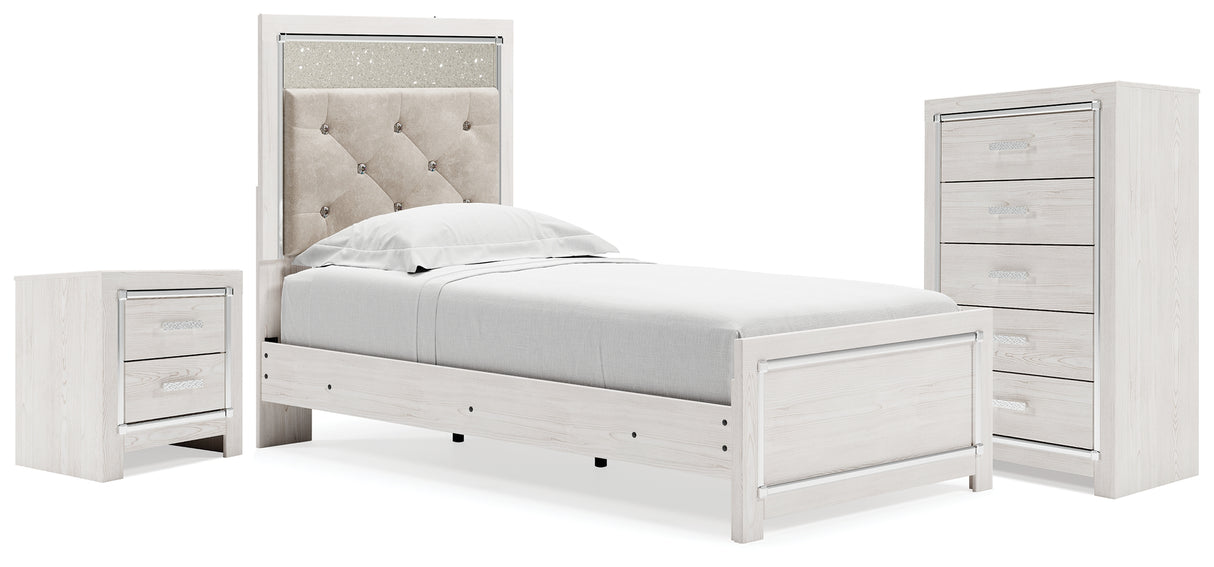 Furniture City Houma - Ashley Furniture - Altyra Twin Panel Bed, Chest and Nightstand - Twin Panel Bed, Chest and Nightstand - B2640B60