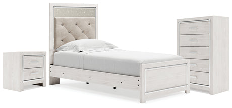 Furniture City Houma - Ashley Furniture - Altyra Twin Panel Bed, Chest and Nightstand - Twin Panel Bed, Chest and Nightstand - B2640B60
