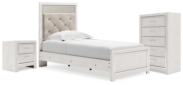 Furniture City Houma - Ashley Furniture - Altyra Twin Panel Bed, Chest and Nightstand - Twin Panel Bed, Chest and Nightstand - B2640B60