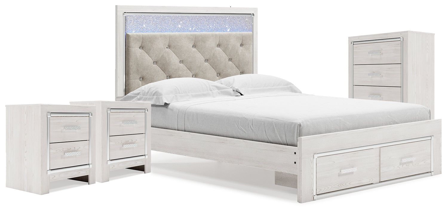 Furniture City Houma - Ashley Furniture - Altyra Queen Storage Bed, Chest and 2 Nightstands - Queen Storage Bed, Chest and 2 Nightstands - B2640B68