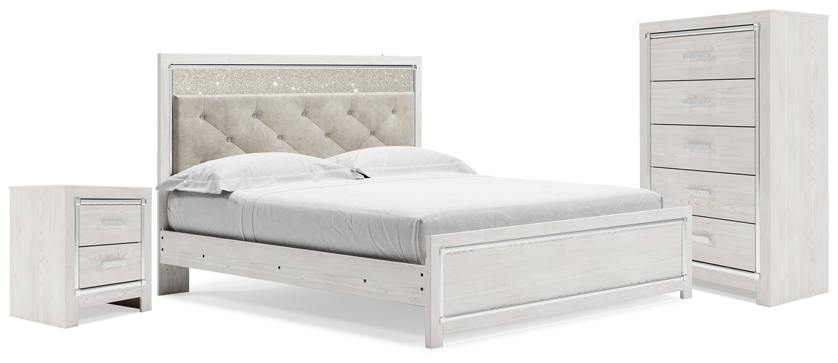 Furniture City Houma - Ashley Furniture - Altyra King Panel Bed, Chest and 2 Nightstands - King Panel Bed, Chest and 2 Nightstands - B2640B61