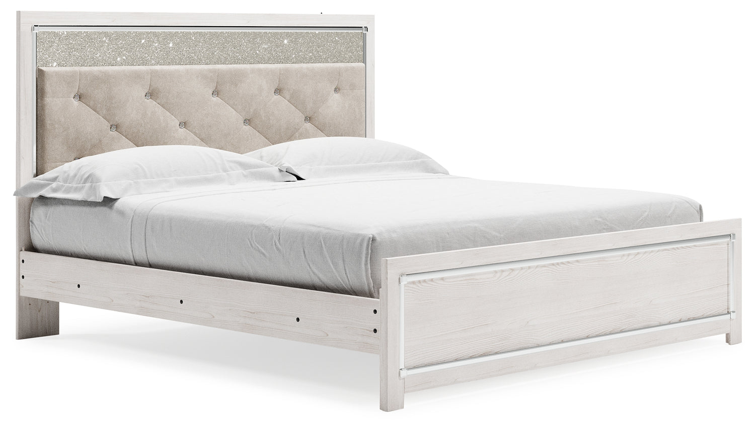 Lawroy King Panel Bed, Dresser, Mirror and Nightstand