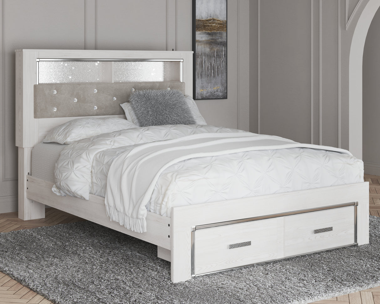 Furniture City Houma - Ashley Furniture - Altyra Queen Upholstered Bookcase Bed with Storage - Queen Upholstered Bookcase Bed with Storage - B2640B19