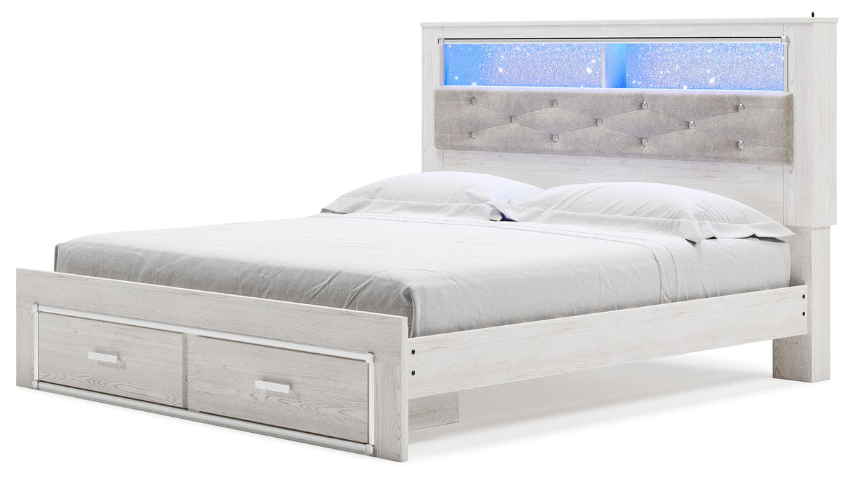 Altyra King Storage Bed, Dresser, Mirror, Chest and Nightstand