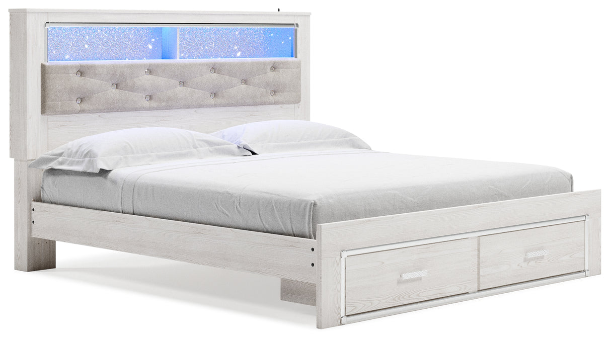 Altyra King Storage Bed, Dresser, Mirror, Chest and Nightstand