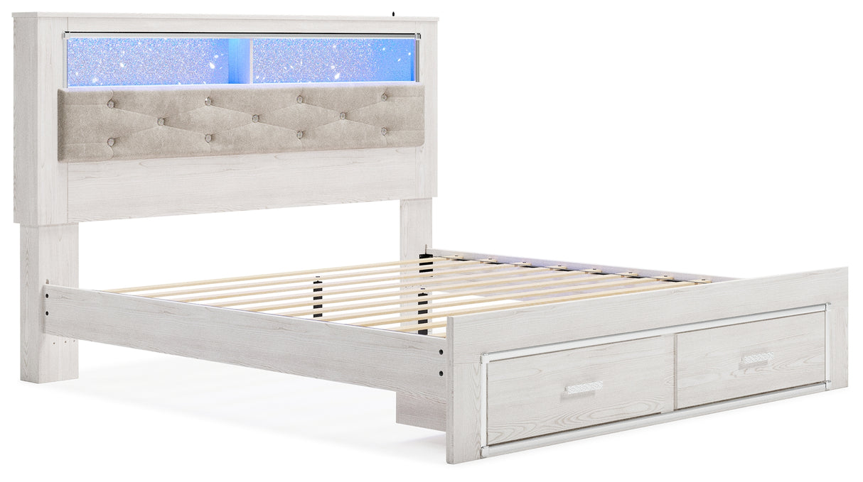 Altyra King Storage Bed, Dresser, Mirror, Chest and Nightstand