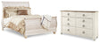 Furniture City Houma - Ashley Furniture - Willowton Queen Sleigh Bed and Dresser - Queen Sleigh Bed and Dresser - B267B67