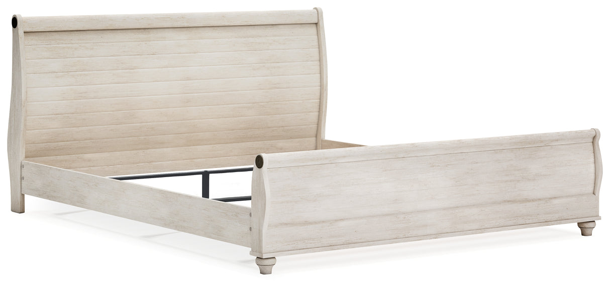 Willowton Queen Sleigh Bed and Dresser