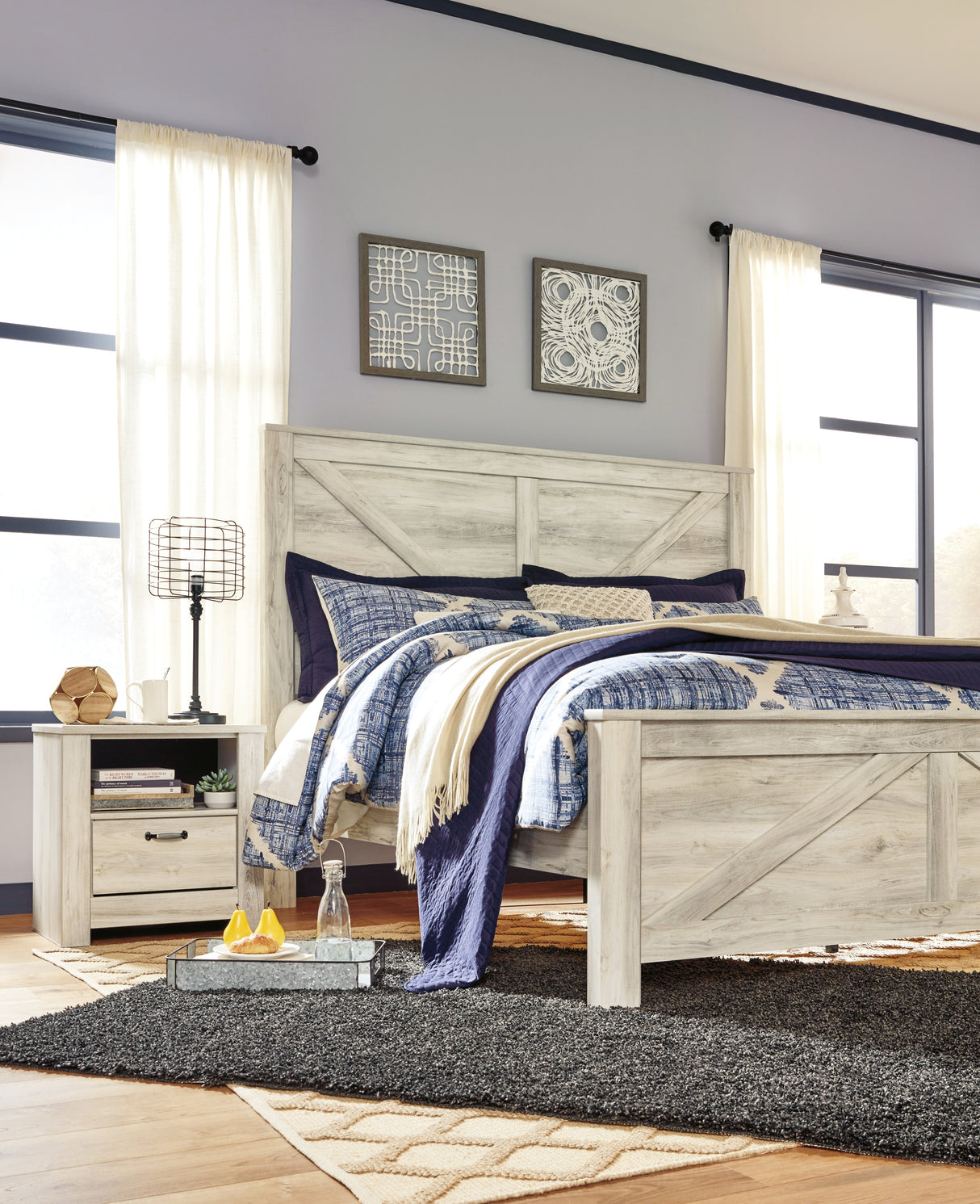 Bellaby King Crossbuck Panel Bed