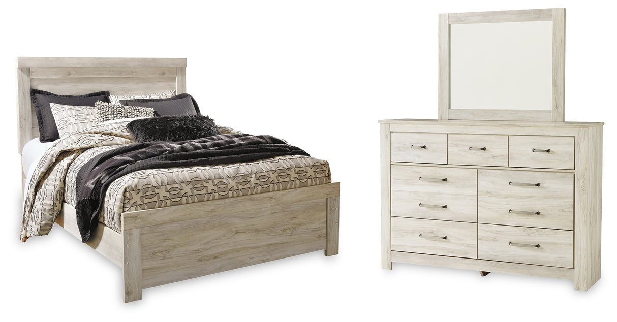 Bellaby Queen Panel Bed, Dresser and Mirror