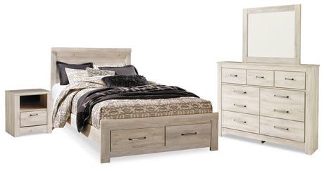 Furniture City Houma - Ashley Furniture - Bellaby Queen Panel Storage Bed, Dresser, Mirror and Nightstand - Queen Panel Storage Bed, Dresser, Mirror and Nightstand - B331B11