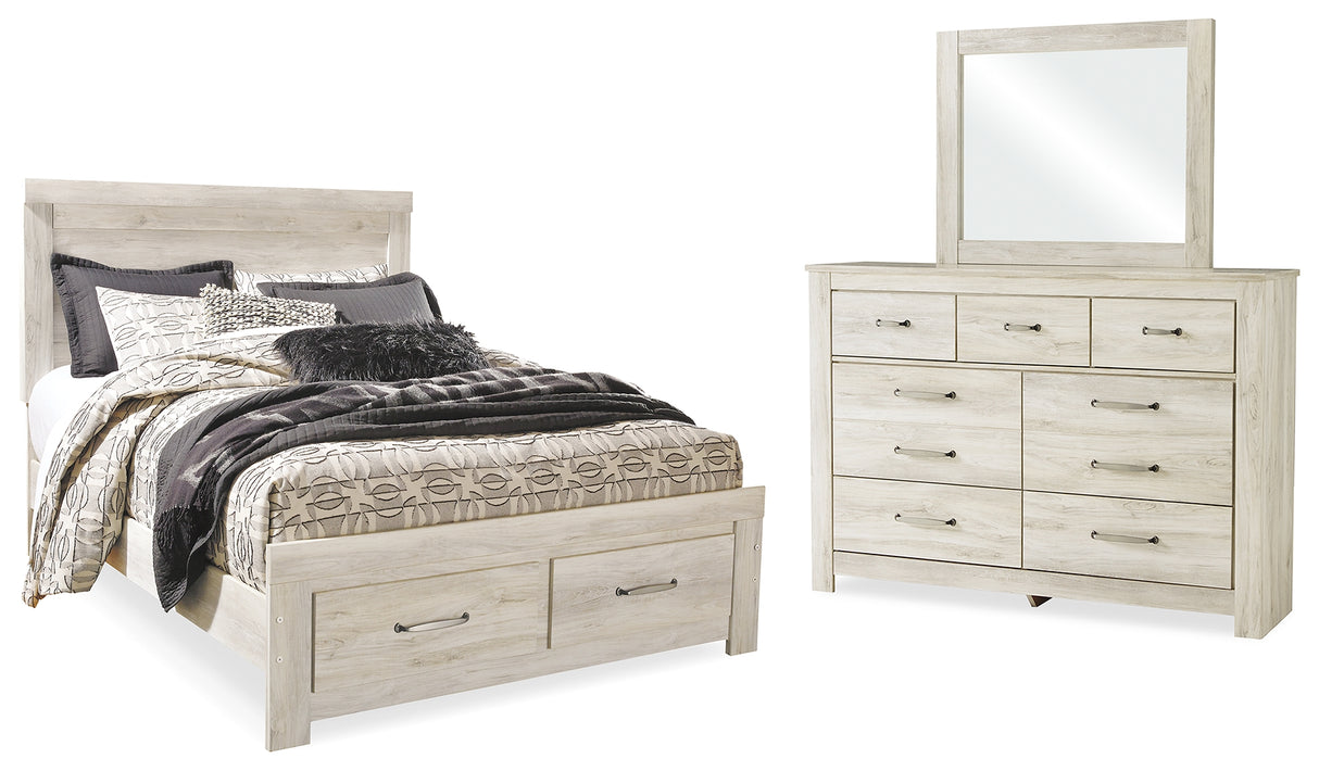 Furniture City Houma - Ashley Furniture - Bellaby Queen Panel Storage Bed, Dresser and Mirror - Queen Panel Storage Bed, Dresser and Mirror - B331B5