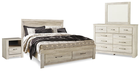 Furniture City Houma - Ashley Furniture - Bellaby King Panel Storage Bed, Dresser, Mirror and Nightstand - King Panel Storage Bed, Dresser, Mirror and Nightstand - B331B12