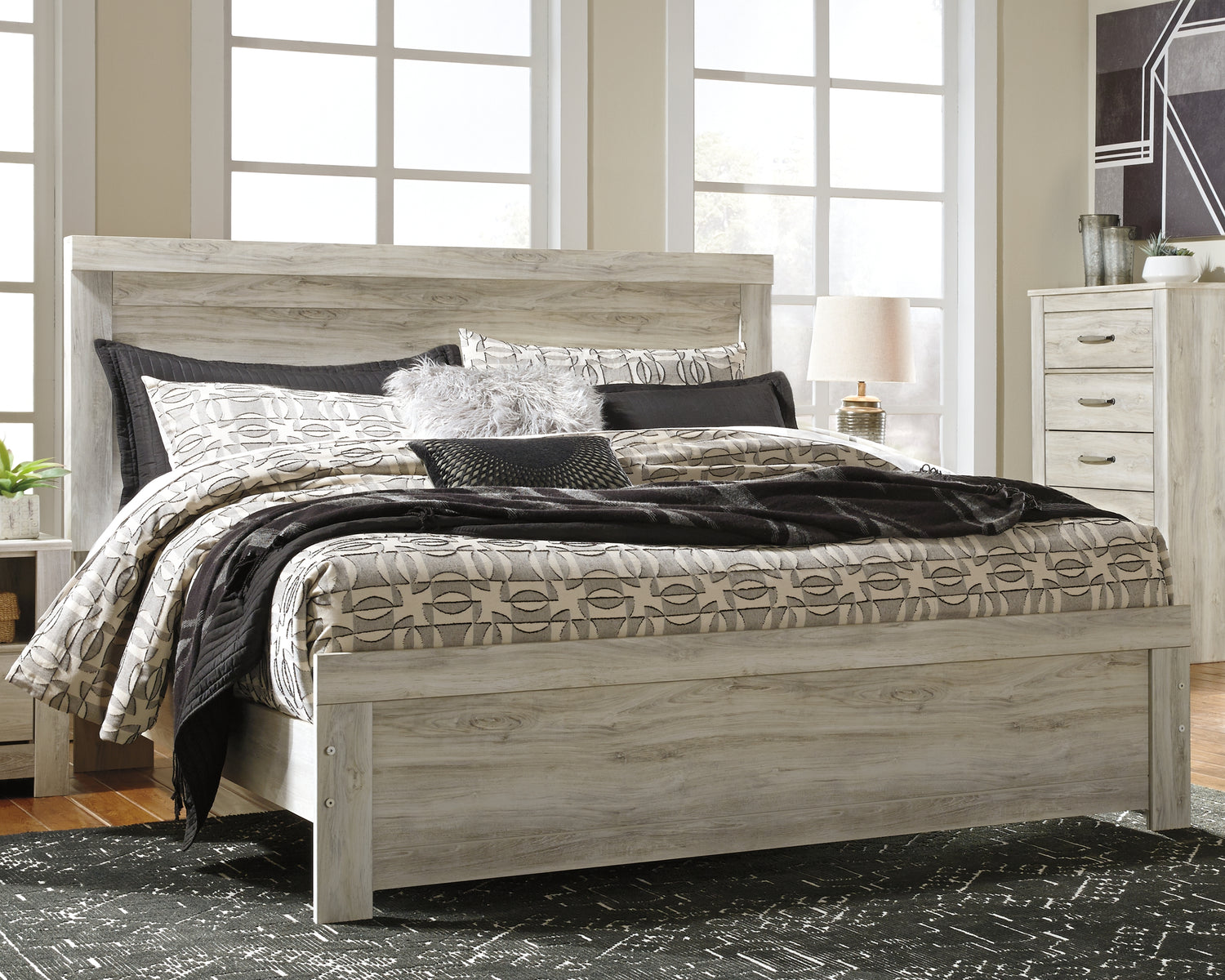 Furniture City Houma - Ashley Furniture - Bellaby King Panel Bed - King Panel Bed - B331B8