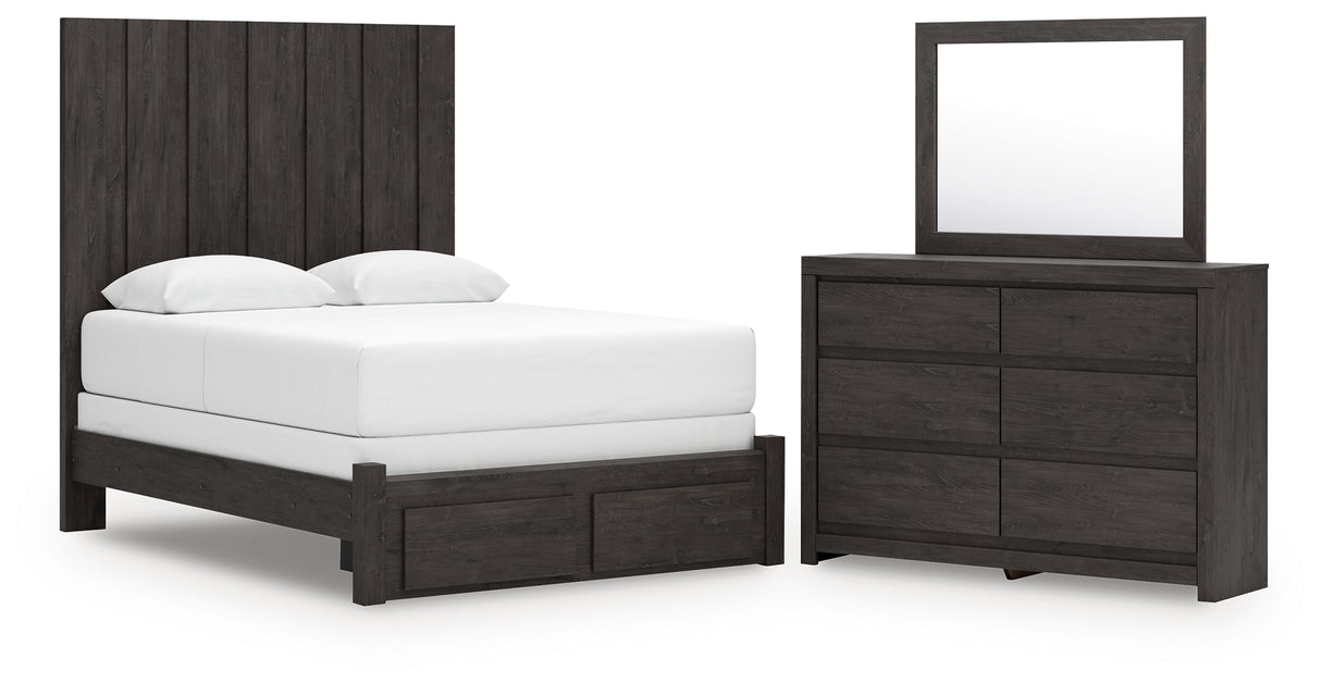 Furniture City Houma - Ashley Furniture - Fraluna Queen Panel Storage Bed, Dresser and Mirror - Queen Panel Storage Bed, Dresser and Mirror - PCB3370B5