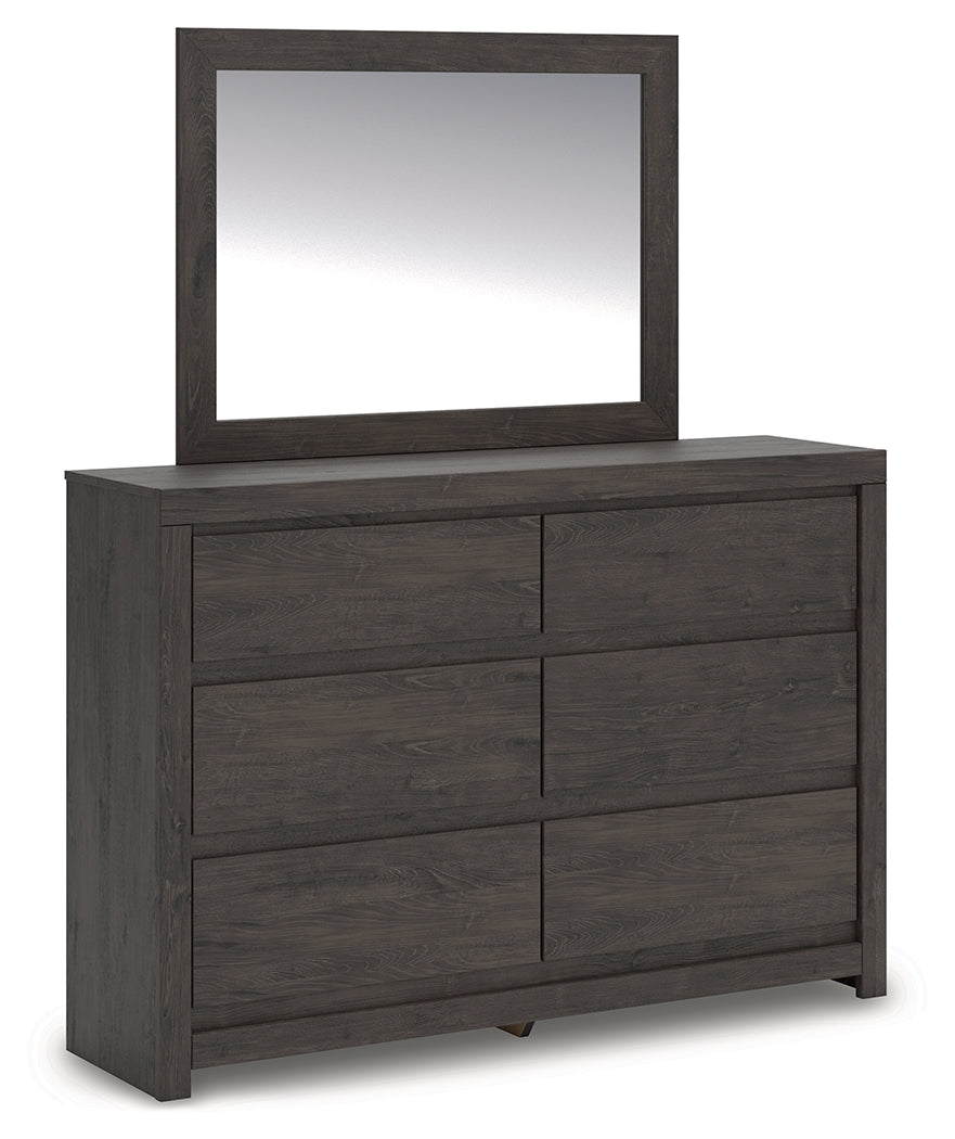 Fraluna Queen Panel Storage Bed, Dresser and Mirror
