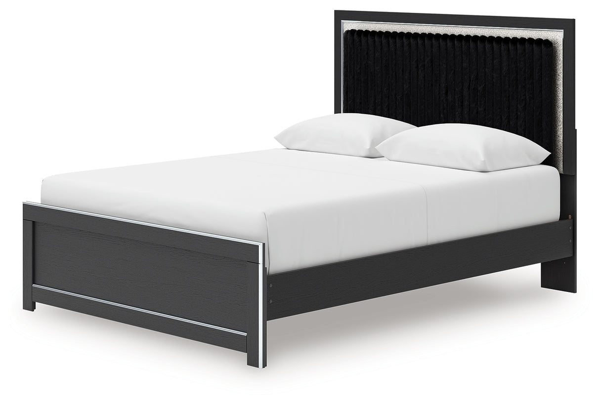 Zuraleus Queen Upholstered Bed, Dresser, Mirror and Nightstand