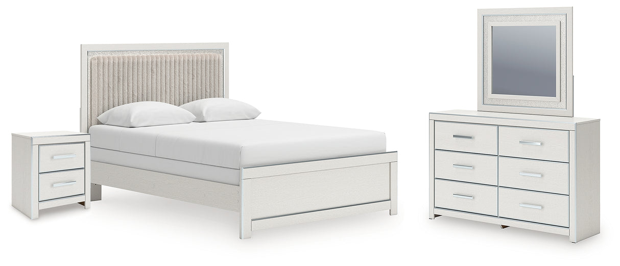 Furniture City Houma - Ashley Furniture - Zuraleus Queen Upholstered Panel Bed, Dresser, Mirror and Nightstand - Queen Upholstered Panel Bed, Dresser, Mirror and Nightstand - PCB3381B16