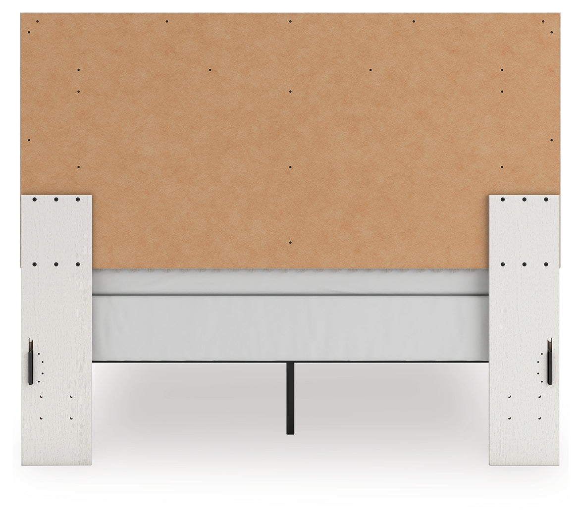 Zuraleus Queen Upholstered Panel Bed, Dresser and Mirror