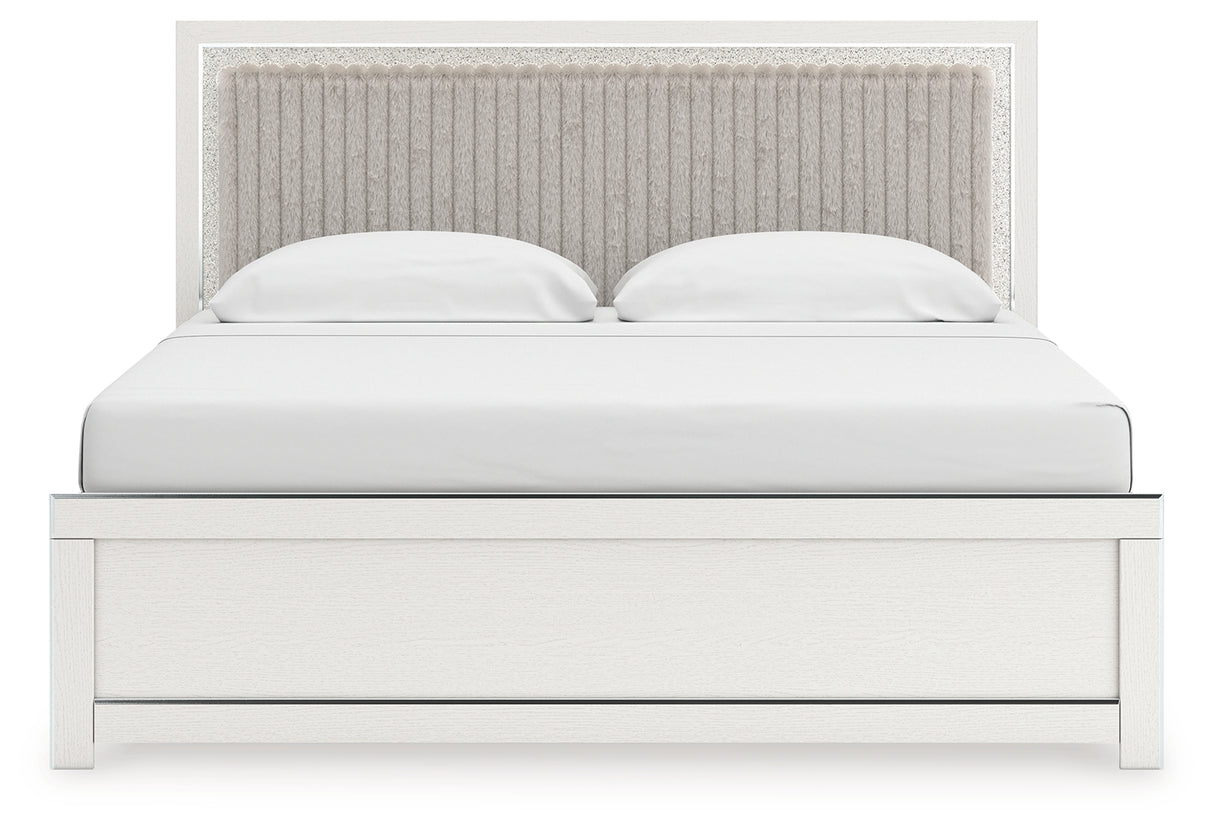 Zuraleus King Upholstered Panel Bed