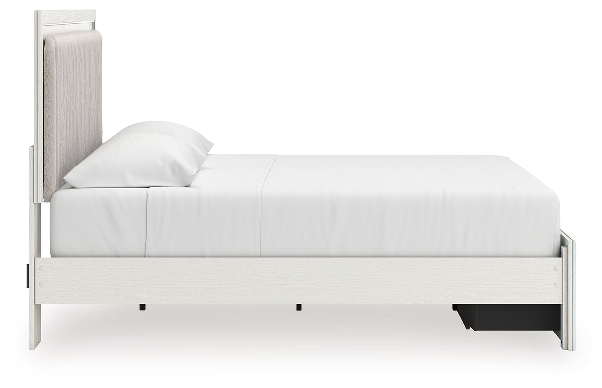 Zuraleus King Upholstered Panel Storage Bed