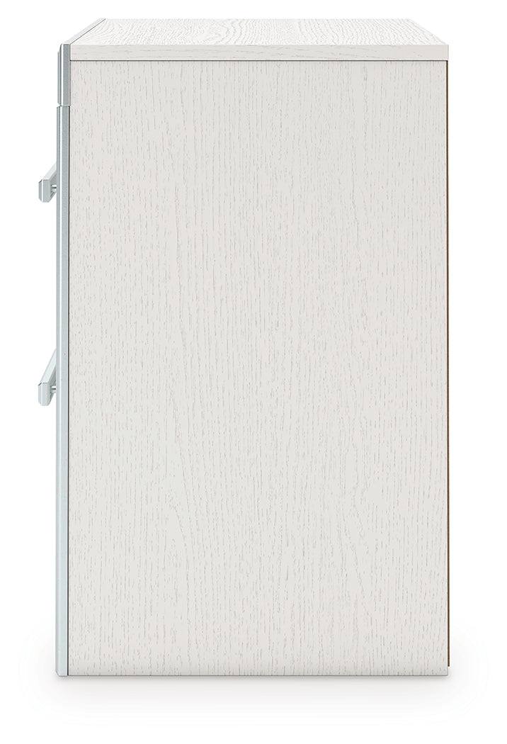 Zuraleus Queen Upholstered Panel Bed, Dresser, Mirror and Nightstand